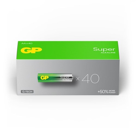 AA batterij GP Alkaline Super 1,5V 40 stuks