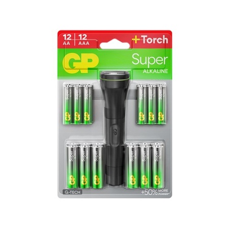 GP 12xAAA,12xAA+Free Torch