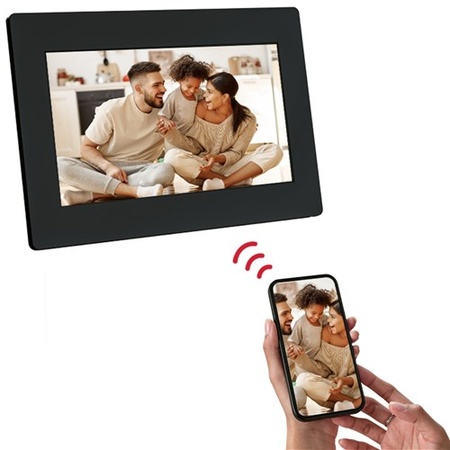 Agfaphoto Digitale WiFi fotolijst 7 inch Zwart