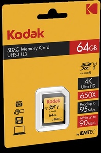 Kodak SD 64GB UHS-I U3 V30 Ultra