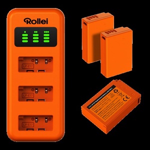 Rollei Charger Set LP-E17 – 3 accu's & lader