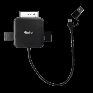 Rollei 4-in-1 Card Reader for SD, CF, MS & microSD
