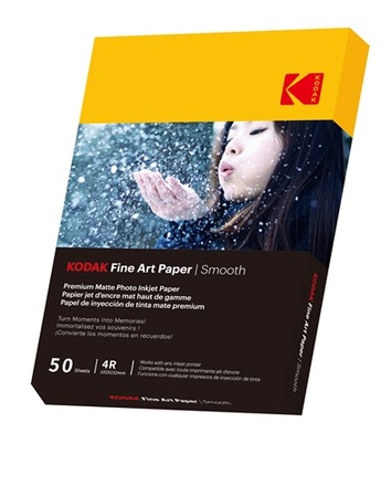 KODAK - 50 vellen van 230g/m² fotopapier, mat, A6 formaat
