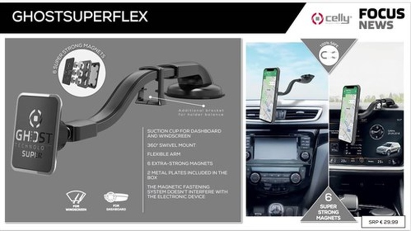 Autohouder - GHOST SUPER FLEX - Magneet