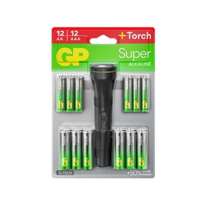 GP 12xAAA,12xAA+Free Torch