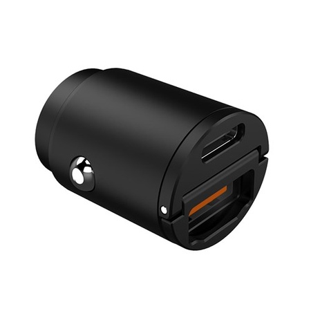 MINI CAR CHARGER 30W 1 USB + 1 USB